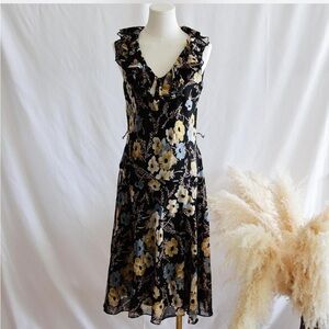 Lauren Ralph Lauren Floral Georgette Dress size 4 S